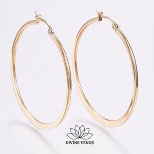 Hoop Earrings • Gold Plated 304 Stainless Steel